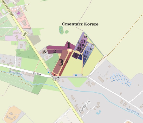 Obraz przedstawiający Cmentarz Korsze