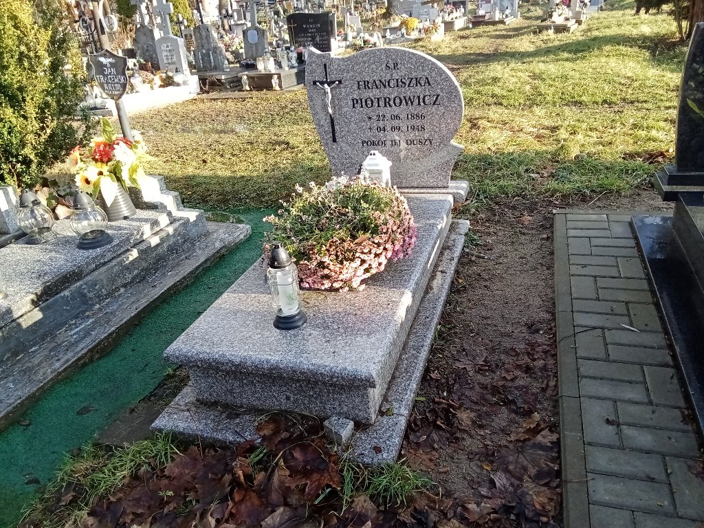 Grób Franciszka Piotrowicz
